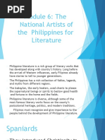 Module 6: The National Artists of The Philippines For Literature