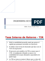 Ingenieria Económica: MBA. Rocío Paullo Tisoc