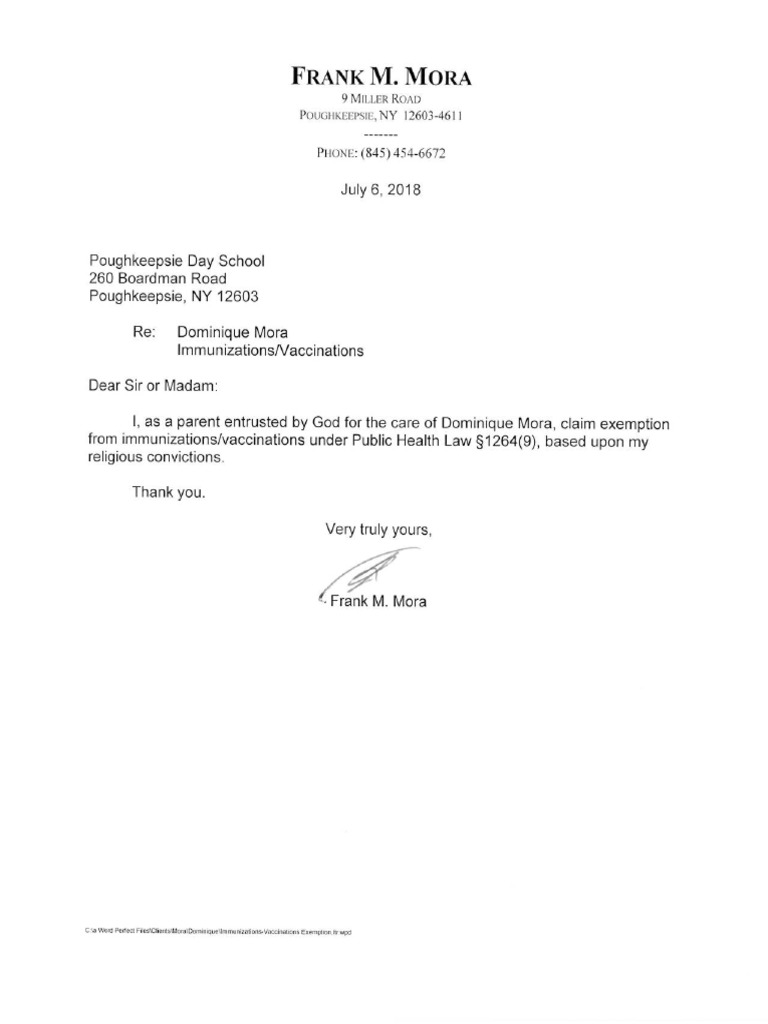 Exemption Letter | PDF