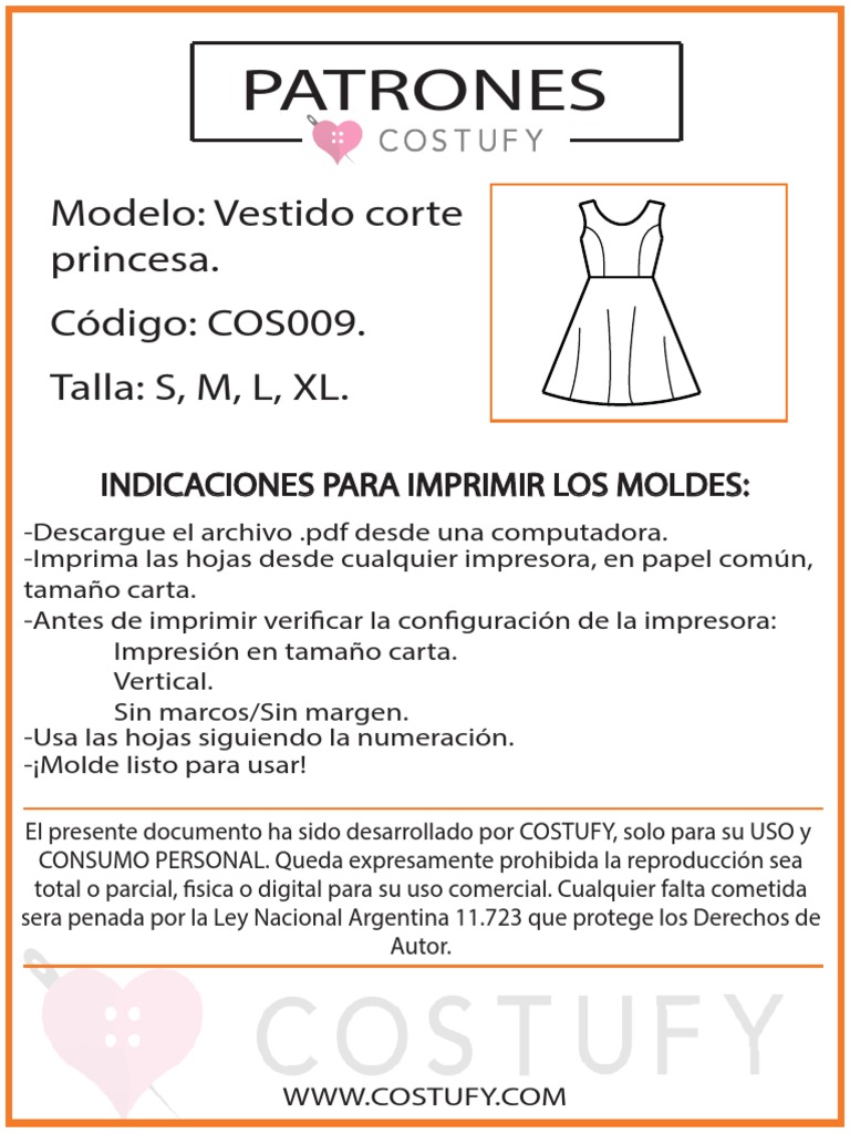Vestido Corte Princesa | PDF