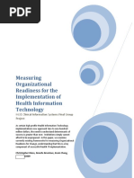 Download Measuring Organizational Readiness for the Implementation of Health Information Technology by Chris Kiess SN49657889 doc pdf