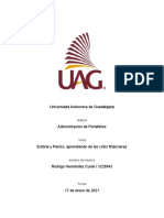 Euforia y Pánico, aprendiendo de las crisis financieras