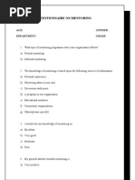 Download QUESTIONNAIRE ON MENTORING by Juhi Dewan SN49658028 doc pdf