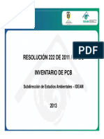 Presentación IDEAM Reglamentación Inventario de PCB