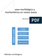 Edad y Sexo Morfológico y Morfométrico en Restos