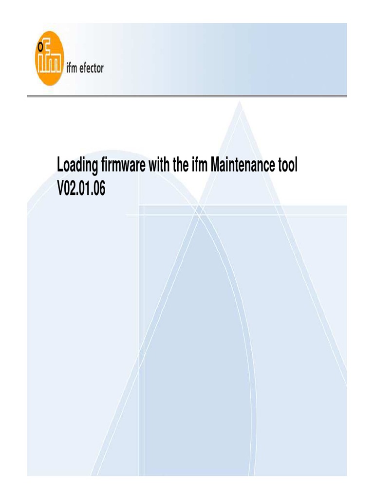 Using the ifm Maintenance Tool | PDF | Computers