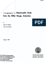 Petrography of Metamorphic Rocks From The Miller Range, Antarctica
