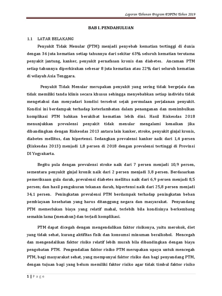 Contoh Laporan Tahunan PTM | PDF | Pengembangan Diri