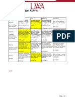 Individual Project Rubric