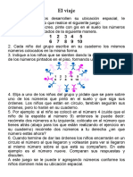 El Viaje, Ubicacion Espacial. Matemáticas