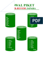 JADWAL PIKET 2