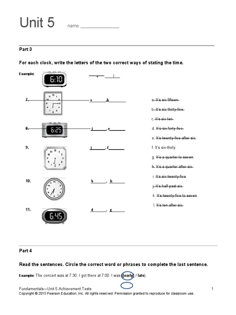 Top Notch Fundamentals Unit 5 | PDF