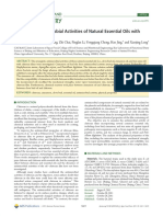 Synergistic Antimicrobial Activities of Natural Essential Oils With Chitosan Films