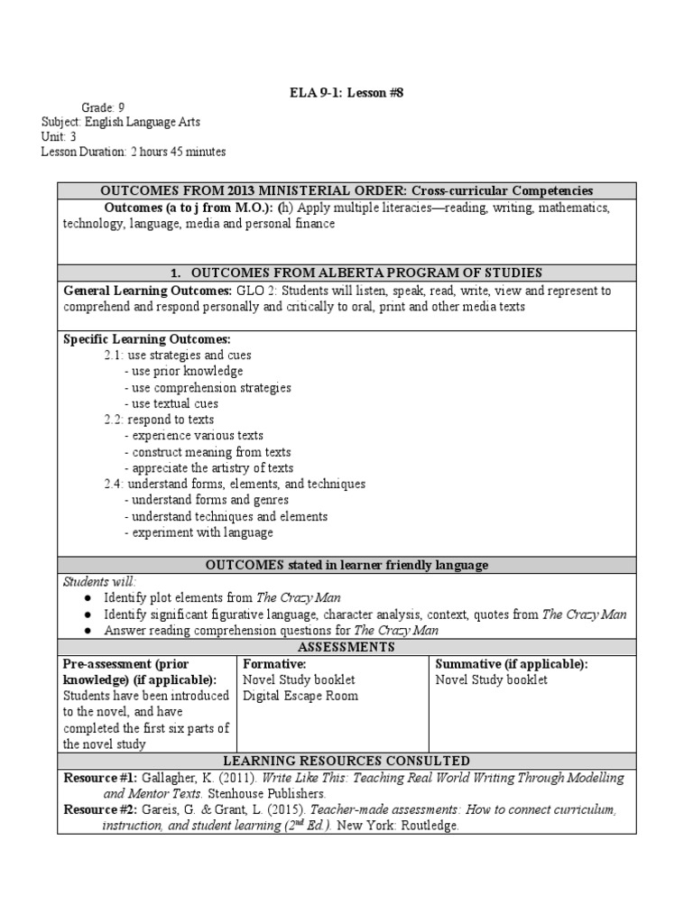 Ela 9 Tea Party Activity PDF Reading Comprehension Learning