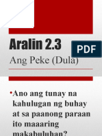 Aralin 2.3 - Ang Peke (Dula)