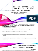 Structure of Power and Public Policy - Making Process in The Philippines