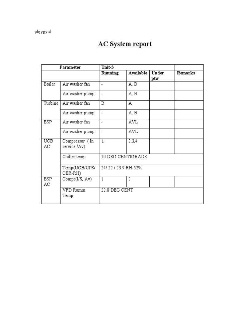 01 Nov 2009 Ac System | PDF | Technology & Engineering