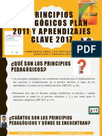 Principios pedagógicos plan 2011 y aprendizajes clave 2017