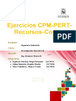 Ejercicios Pert CPM Recursos Costos