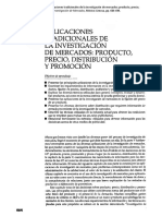 03) Aaker, A. D. (2003). Aplicaciones tradicionales de la investigación de mercados producto, precio, distribución y aplicación en Investigación de Mercados, México Limusa, pp. 664-694.