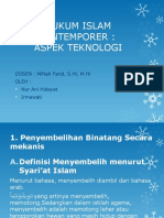 HUKUM ISLAM DAN TEKNOLOGI MODERN