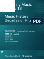Exploring Music Class 18 Music History Decades of Hits