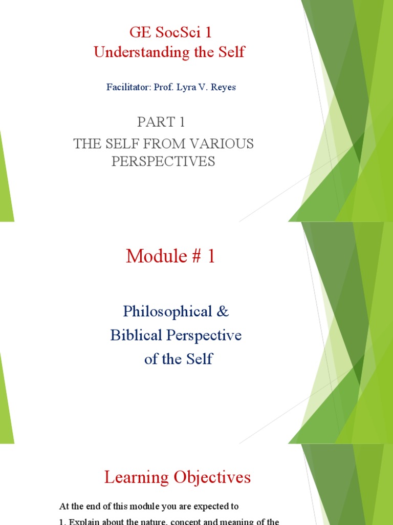 Ge socsci 1 understanding the self module 1 pdf philosophical