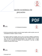 Evaluación Económica de Proyectos - 3.4 Evaluación Económica