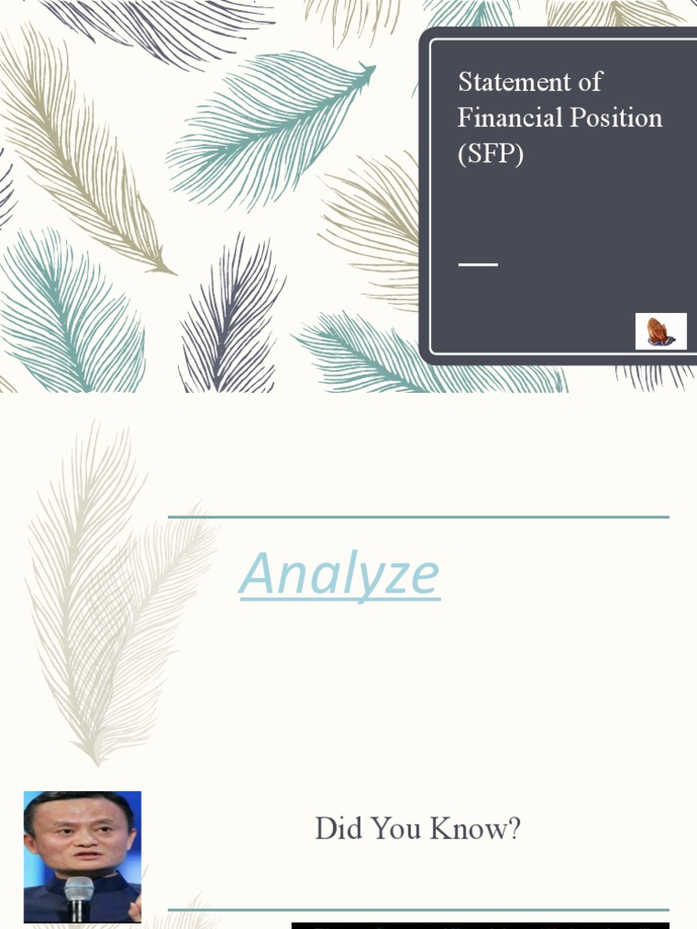 Statement of Financial Position (SFP) | PDF | Equity (Finance) | Cash