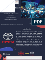 TPS Sistema de Producción Toyota Administración Operaciones Inventarios