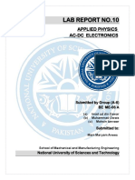 Lab Report No: Physics Ac-Dc Electronics