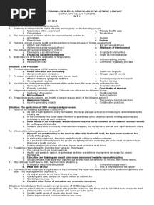 Principles and Standards of CHN