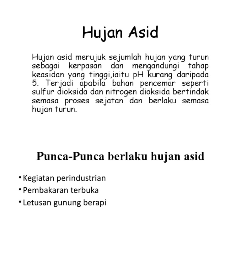 Hujan Asid Pdf