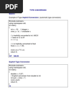 Data Conversion SASTRA university first year C++