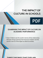 The Impact of Culture in Schools