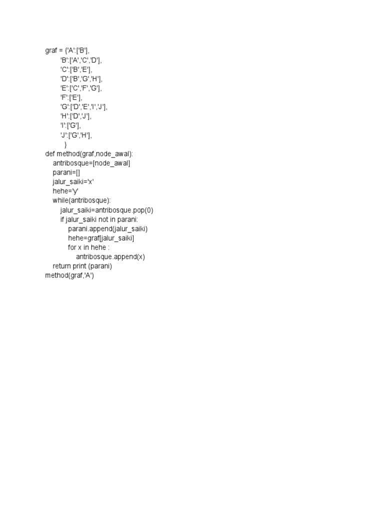 Source Code BFS | PDF
