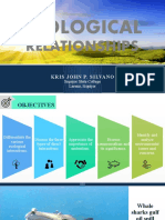 ECOLOGICAL RELATIONSHIPS (Environmental Science)