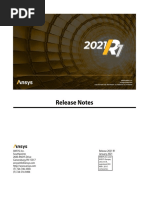 ANSYS Inc. Release Notes