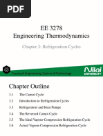 3.0 EE3278 - Engineering Thermodynamics - Refrigeration Cycles