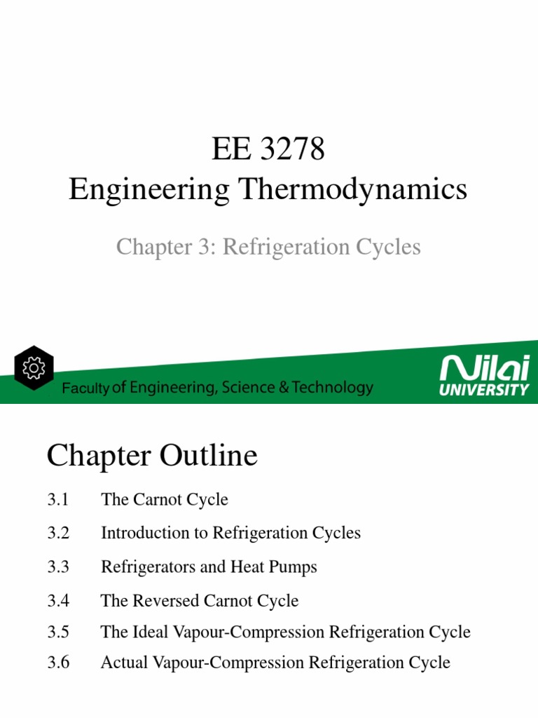 Thermodynamics of Refrigeration Cycles | PDF | Refrigerator | Transport ...