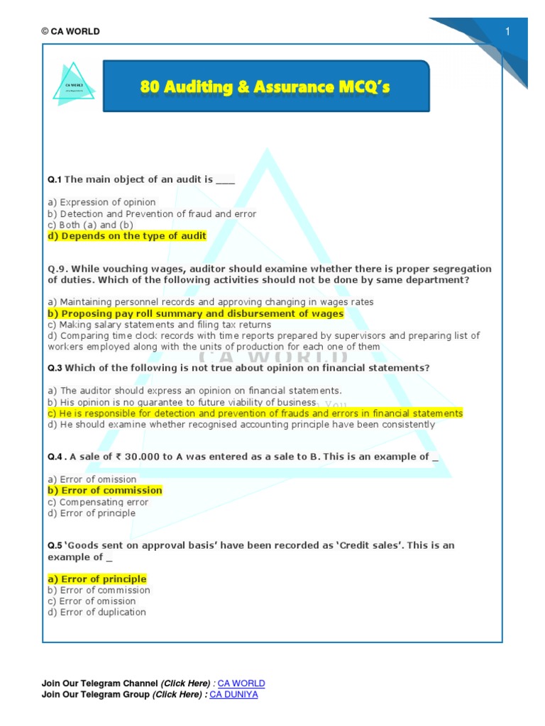 Audit Schedule and Focus Areas Explained | PDF | Internal Control | Audit