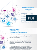 Dasmen-Wewenang & Delegasi