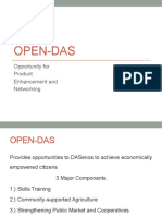 Open-Das: Opportunity For Product Enhancement and Networking
