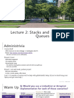 Lecture 2: Stacks and Queues: CSE 373: Data Structures and Algorithms