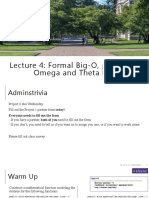 Lecture 4: Formal Big-O, Omega and Theta: CSE 373: Data Structures and Algorithms