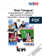 Mother Tongue: Unang Markahan - Modyul 8: Mga Tayutay at Pahayag Idyomatiko: Tukuyin at Gamitin