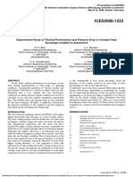 Experimental Study of Thermal Performance and Pressure Drop in Compact Heat