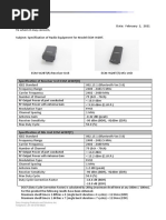 Specification of Receiver Unit ECM-W2BT (R) : Sony Imaging Products and Solutions Inc. Telephone +81-50-3750-8825