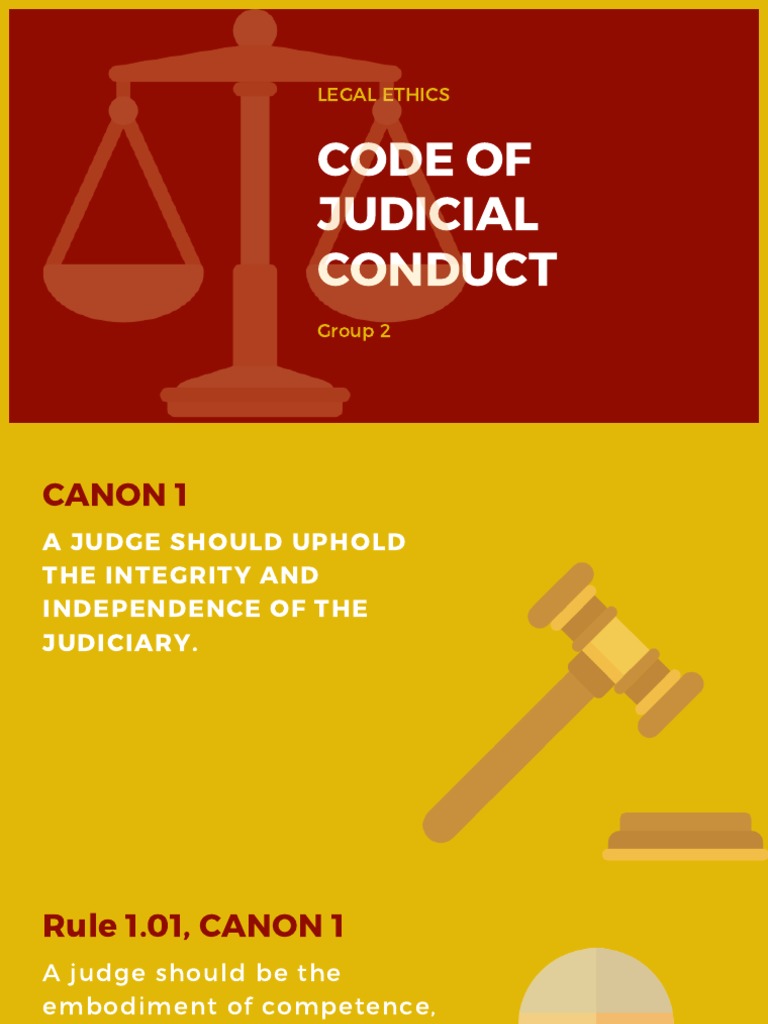 Judicial Conduct Code Overview | PDF | Judge | Judiciaries