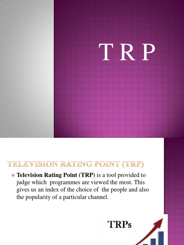 TRP and Its Types PDF Audience Measurement Advertising